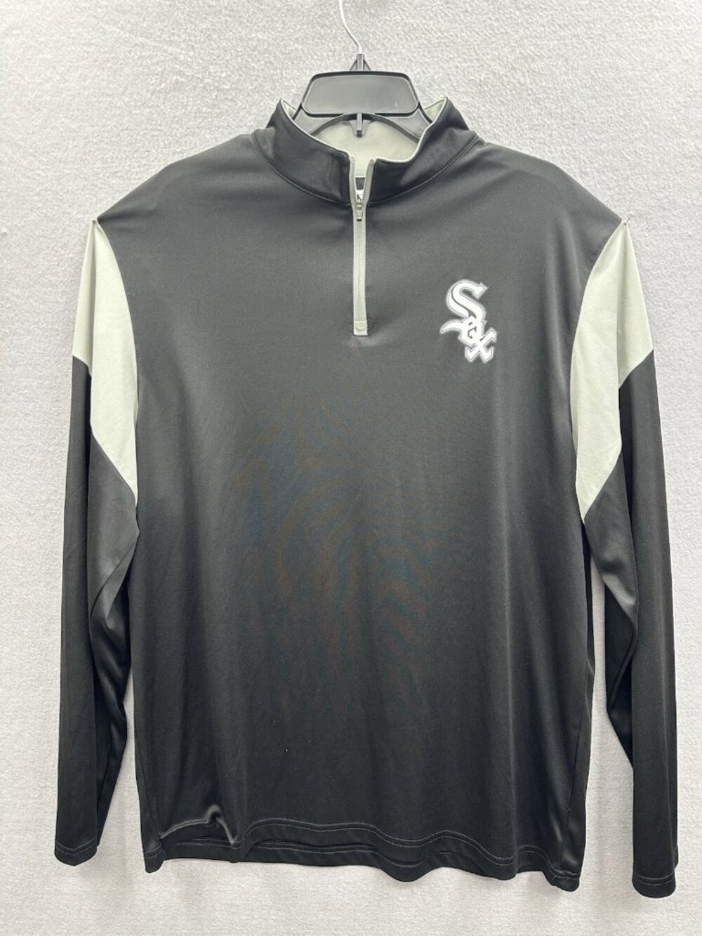 Chicago Whitesox Fanatics XL 1/4 Zip Pullover Long Sleeve Shirt Lightweight